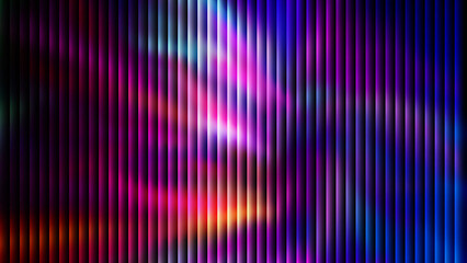 Seamless vector abstract striped pattern. Stripes with different color gradients. Gentle trending...