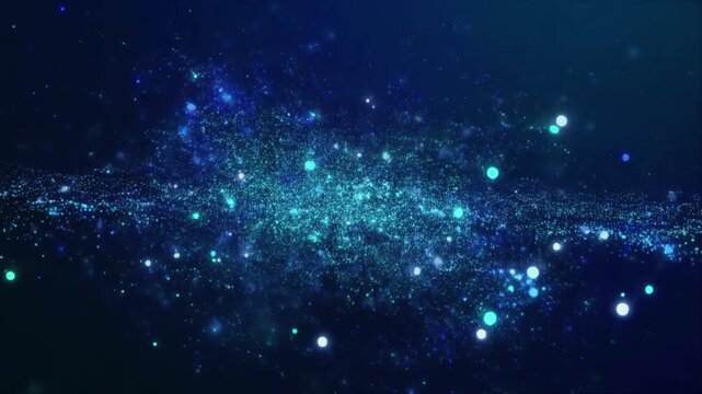 Generative AI Abstract Particle Formation Cinematic 4K Animation