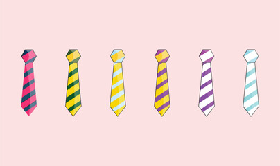 Obraz premium Colorful tie vector design