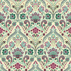 Seamless Colorful tie dye shibori print. Seamless hand drawn batik pattern.Rug textured background. Modern batik wallpaper tile. Watercolor pattern for fabric, clothes, wallpaper. Ethnic design.