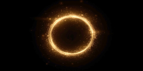 A fiery number zero and eight glow like a solar eclipse in the dark cosmos, an artistic illustration of a flaming galaxy sphere within the night universe design © Asad Visuals