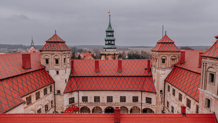 Zamek w Niemodlinie, widom z lotu ptaka © rozentuzjazmowany