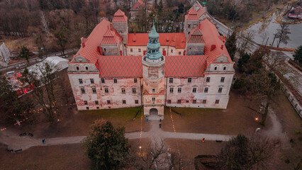 Zamek w Niemodlinie, widom z lotu ptaka © rozentuzjazmowany