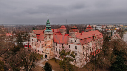 Zamek w Niemodlinie, widom z lotu ptaka © rozentuzjazmowany