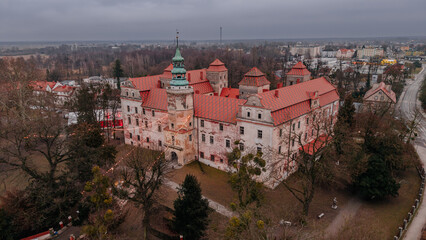 Zamek w Niemodlinie, widom z lotu ptaka © rozentuzjazmowany