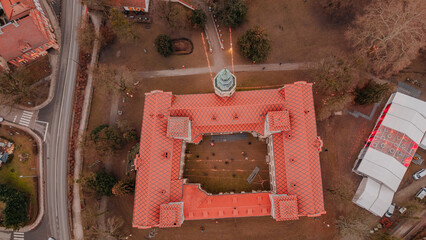 Zamek w Niemodlinie, widom z lotu ptaka © rozentuzjazmowany