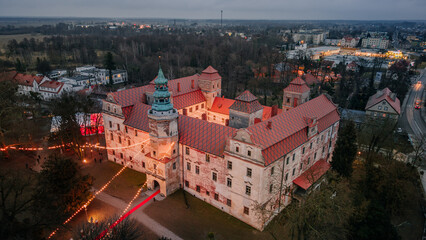 Zamek w Niemodlinie, widom z lotu ptaka © rozentuzjazmowany