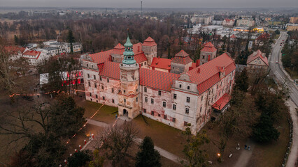 Zamek w Niemodlinie, widom z lotu ptaka © rozentuzjazmowany