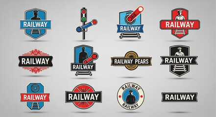 Collection of Railway Logos and Emblems. © Peri