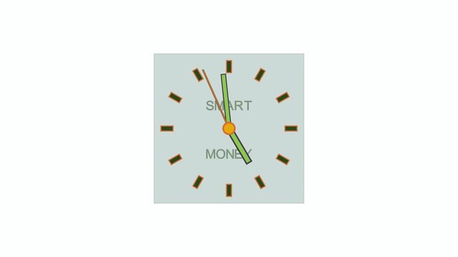 A quartet of serene clocks, each subtly inscribed with Smart Money, illustrates the passage of time, a serene visual symphony of financial acumen