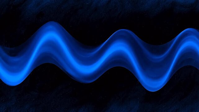 BlueWaveMotiononBlackBackground