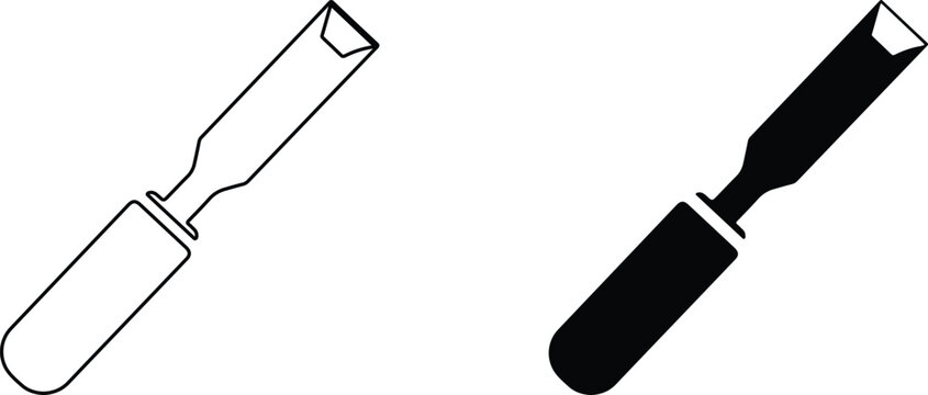 Two chisels with different handle designs for various woodworking tasks and applications