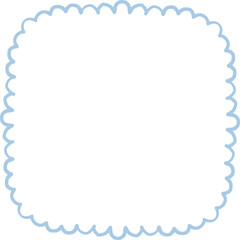 Fototapeta premium Hand Drawn Easter Floral Frame Set with Ribbon and Lace Borders