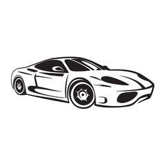 Obraz premium sports car isolated on white