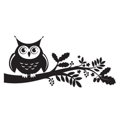 Fototapeta premium owl on branch