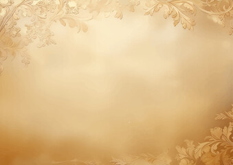 アンティーク調ボタニカル装飾フレーム背景