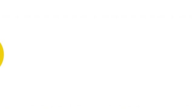 Yellow question mark ball rolling animation video