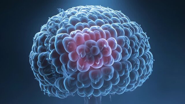 3D Scientific Visualization of Female Reproductive Anatomy in Transparent Pelvis, 8K