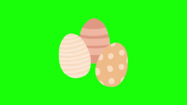 easter egg with green background