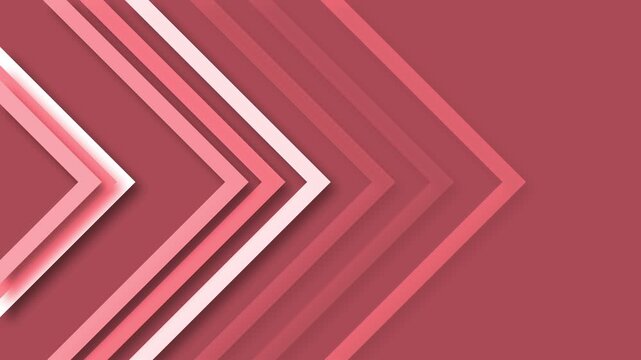 Layered chevron arrows background animation, Abstract chevron arrows pointing right in layered animated