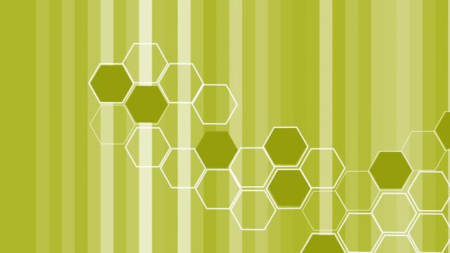 Abstract hexagonal geometric background animation