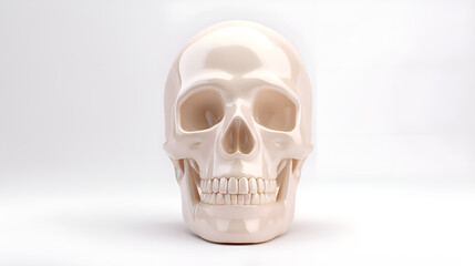 Obraz premium Human skull rendering showing anatomical bone structure