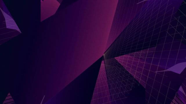 Dark Purple Geometric Shapes Abstract Background.