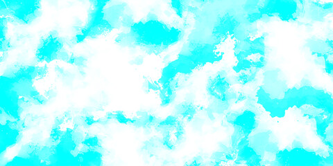 Obraz premium Light sky blue painted Blue watercolor background design wi Light blue background with watercolor. th watercolor texture on white background 