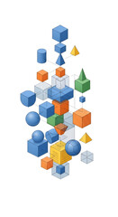 Obraz premium Geometric Shapes Composition