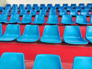 empty red seats in stadium