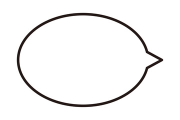 吹き出しイラスト素材　白　ベクター