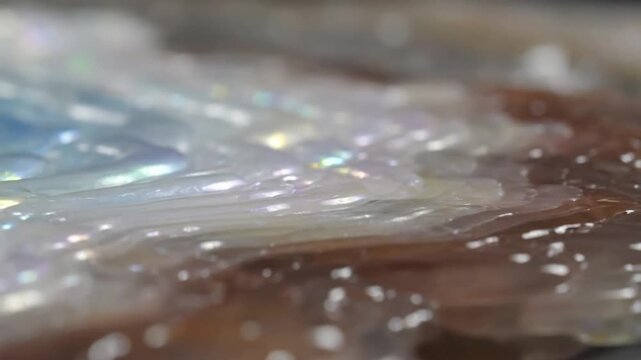 Gentle Organic Morphing Slow-motion capture of the fluid, imperceptible shifts within a soft geological formation.