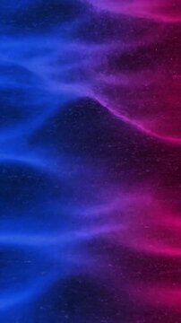 Glitched Energy Field Depiction of an energetic, undulating field with digital imperfections and a vibrant, raw feel.