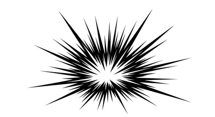 Comic Book Explosion Burst Effect Isolated White Background © ZAENAL