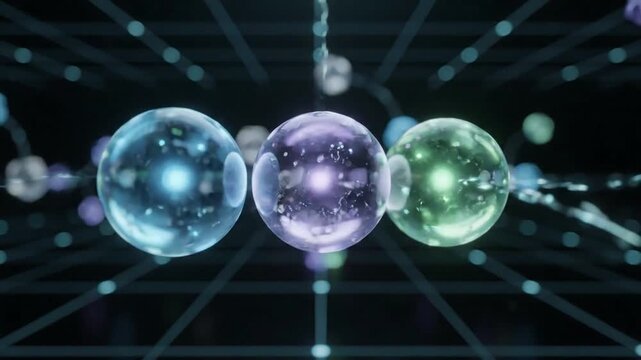 Quantum Processor Core Panoramic view of a complex, ethereal quantum computation array.