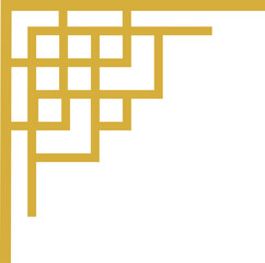 Chinese retro corner border decoration