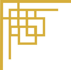 Chinese retro corner border decoration