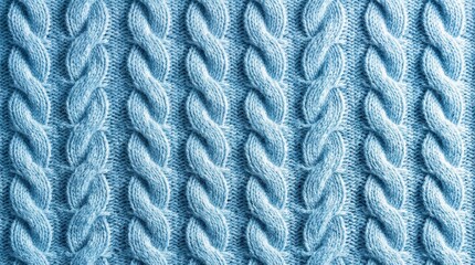 Macro Detail of Cable Stitch Knit