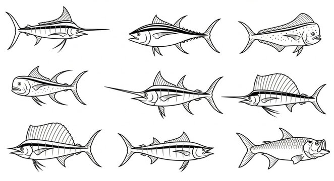 Marlin Drawing Images – Browse 17,805 Stock Photos, Vectors, and Video ...
