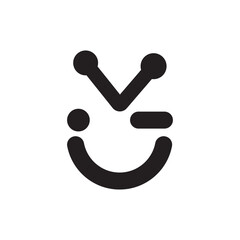 Modern robot symbol icon  vector illustration design