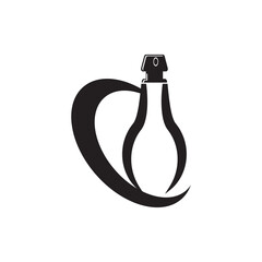 simple perfume logo design vector