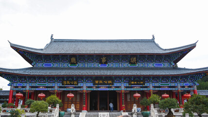 Obraz premium Ancient Chinese Temple Architecture in Lijiang Old Town
