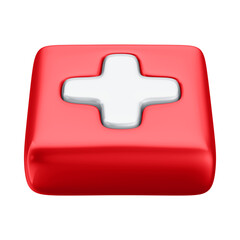 Obraz premium 3D Element - Pharmacy Medical Add Logo Symbol with Transparent Background