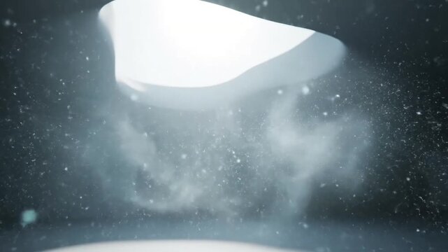 Ethereal Light Play Focus on the soft, shifting, and diffuse natural light creating a dreamlike quality within an indoor setting.