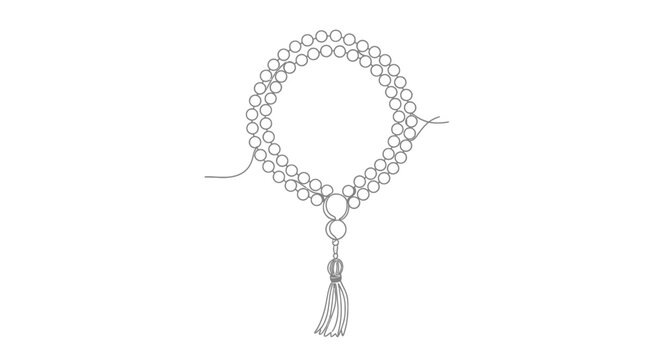 Zen Mala Beads Necklace with Tassel - Meditation, Yoga, Spiritual Accessory
