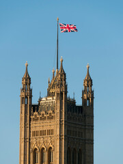 UK, England, London, Houses of Parliament, Victoria tower
