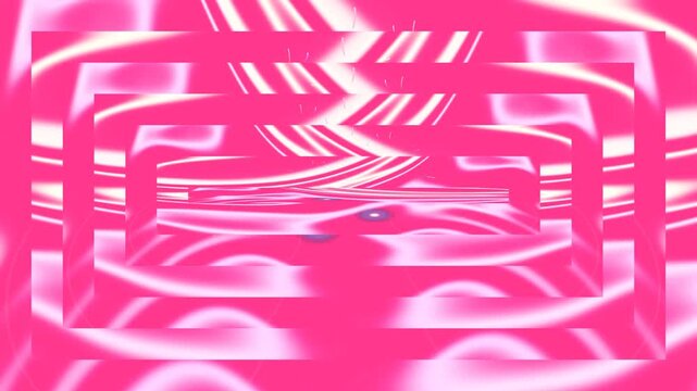 Abstract pink background with white lines.