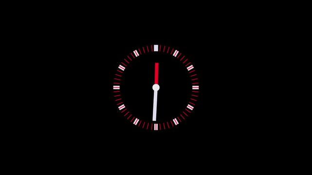 Time is running out Word or Text on Clock Moving Fast for Time Concept on Black Background.with video animation.