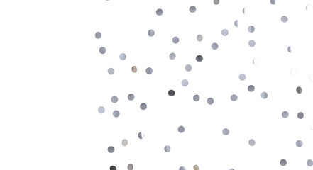 silver confetti explosion festive background - Silver Holographic PNG
