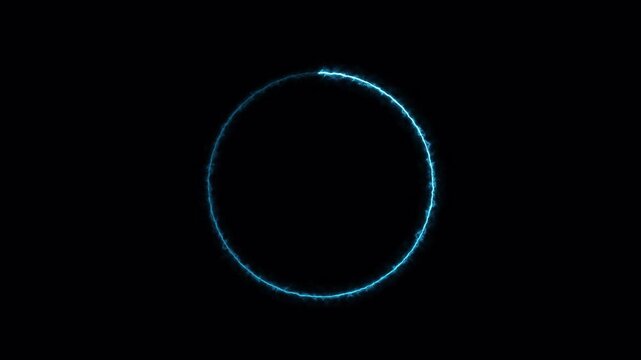 cirlce animation glowing neon frame background , Neon circle animation, circle rectangle picture frame glowing neon animation on trasparent background.